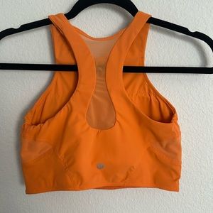 Lululemon tangerine, sports bra tank 6